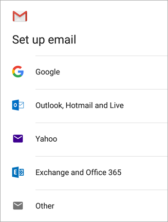 Gmail Settings Selection