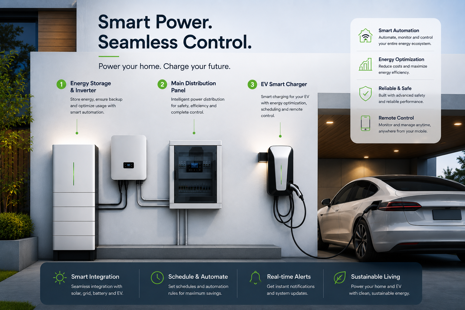 Comprehensive Home Power and EV Charging Infrastructure